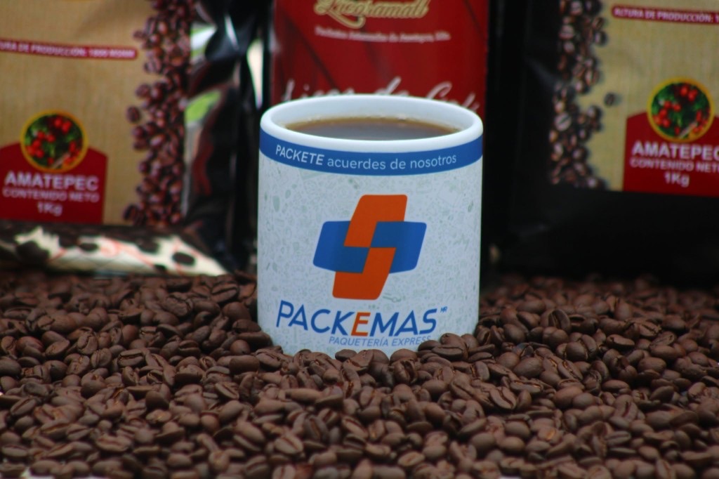 Taza PACKEMAS con café Amatepec